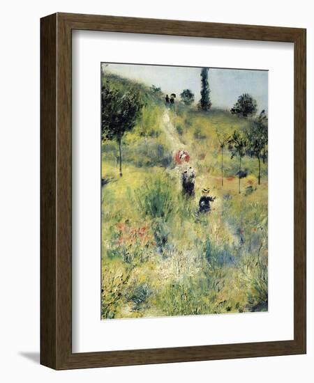 The Path Through the Long Grass-Pierre-Auguste Renoir-Framed Art Print