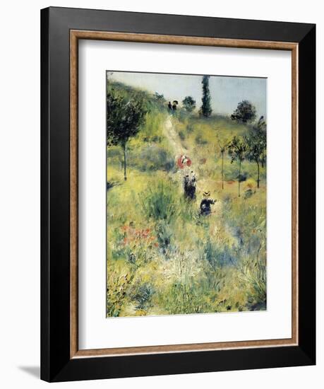 The Path Through the Long Grass-Pierre-Auguste Renoir-Framed Art Print