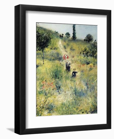 The Path Through the Long Grass-Pierre-Auguste Renoir-Framed Art Print