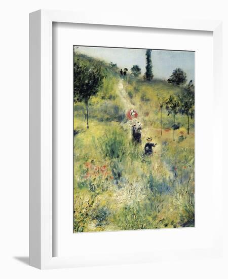 The Path Through the Long Grass-Pierre-Auguste Renoir-Framed Art Print