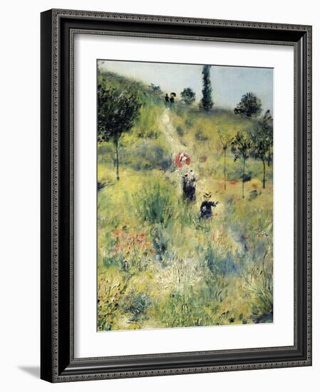 The Path Through the Long Grass-Pierre-Auguste Renoir-Framed Art Print