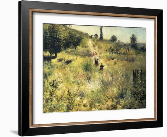 The Path Through the Long Grass-Pierre-Auguste Renoir-Framed Art Print