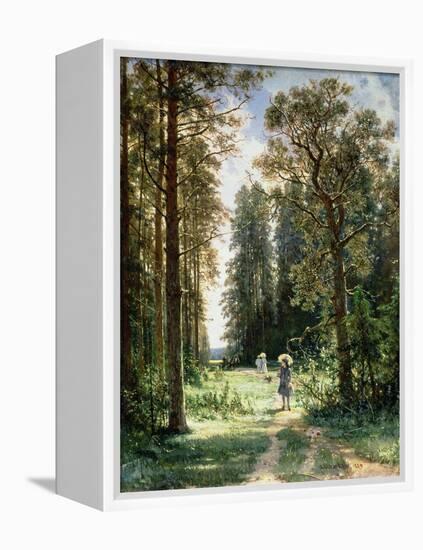 The Path Through the Woods, 1880-Ivan Ivanovitch Shishkin-Framed Premier Image Canvas