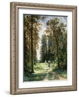 The Path Through the Woods, 1880-Ivan Ivanovitch Shishkin-Framed Giclee Print