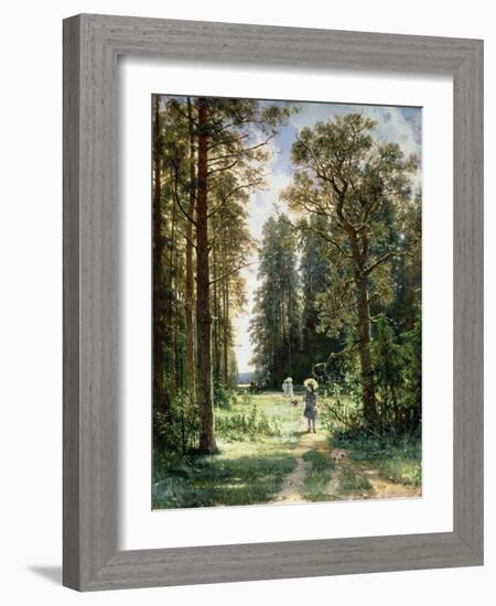 The Path Through the Woods, 1880-Ivan Ivanovitch Shishkin-Framed Giclee Print