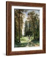 The Path Through the Woods, 1880-Ivan Ivanovitch Shishkin-Framed Giclee Print