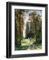 The Path Through the Woods, 1880-Ivan Ivanovitch Shishkin-Framed Giclee Print
