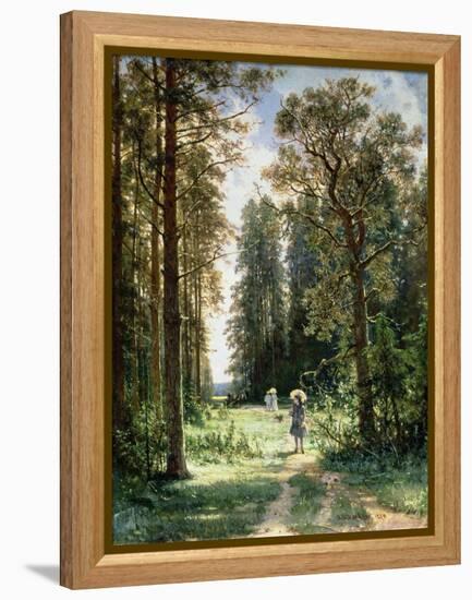 The Path Through the Woods, 1880-Ivan Ivanovitch Shishkin-Framed Premier Image Canvas