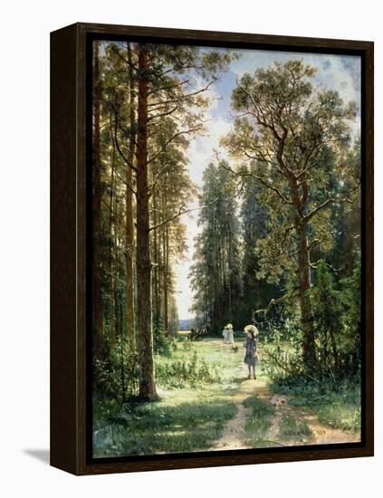 The Path Through the Woods, 1880-Ivan Ivanovitch Shishkin-Framed Premier Image Canvas