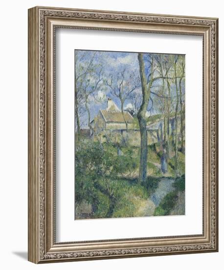 The Path to Les Pouilleux, Pontoise, 1881-Camille Pissarro-Framed Giclee Print