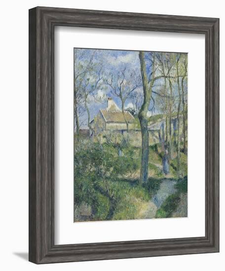 The Path to Les Pouilleux, Pontoise, 1881-Camille Pissarro-Framed Giclee Print