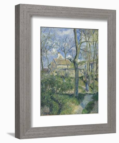 The Path to Les Pouilleux, Pontoise, 1881-Camille Pissarro-Framed Giclee Print