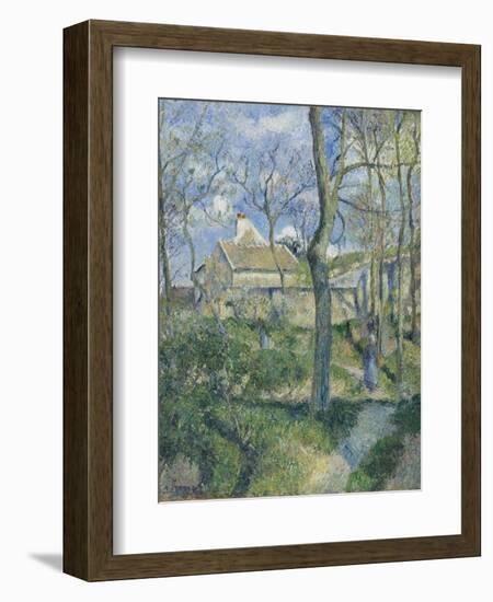 The Path to Les Pouilleux, Pontoise, 1881-Camille Pissarro-Framed Giclee Print