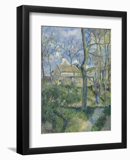 The Path to Les Pouilleux, Pontoise, 1881-Camille Pissarro-Framed Giclee Print