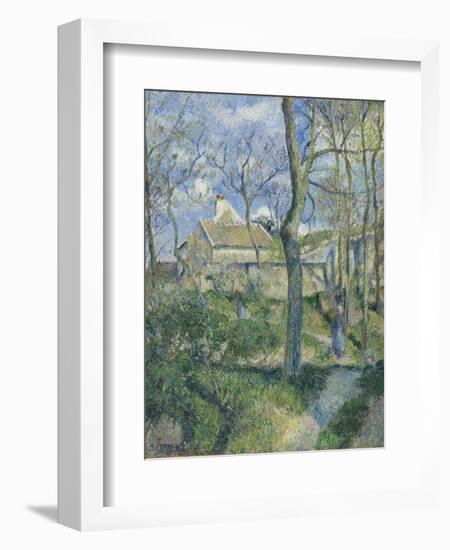 The Path to Les Pouilleux, Pontoise, 1881-Camille Pissarro-Framed Giclee Print