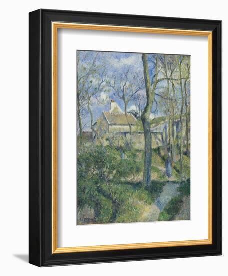 The Path to Les Pouilleux, Pontoise, 1881-Camille Pissarro-Framed Giclee Print