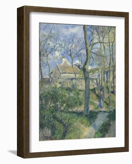 The Path to Les Pouilleux, Pontoise, 1881-Camille Pissarro-Framed Giclee Print