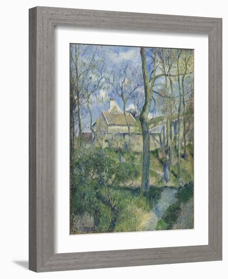 The Path to Les Pouilleux, Pontoise, 1881-Camille Pissarro-Framed Giclee Print