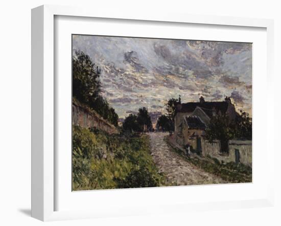 The Path to Louveciennes,1876-Edgar Degas-Framed Giclee Print