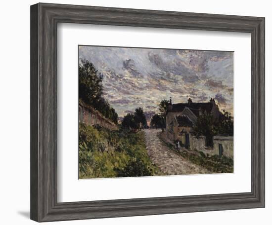 The Path to Louveciennes,1876-Edgar Degas-Framed Giclee Print