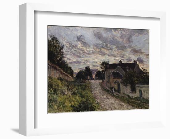 The Path to Louveciennes; Un Chemin a Louveciennes, 1876-Alfred Sisley-Framed Giclee Print