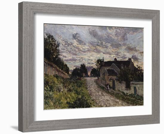 The Path to Louveciennes; Un Chemin a Louveciennes, 1876-Alfred Sisley-Framed Giclee Print