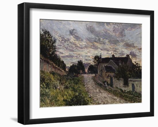 The Path to Louveciennes; Un Chemin a Louveciennes, 1876-Alfred Sisley-Framed Giclee Print