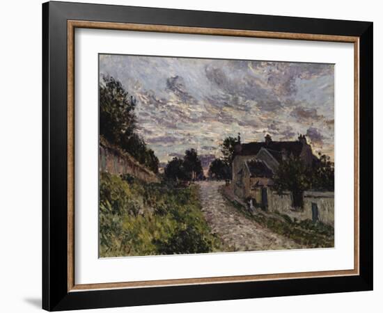 The Path to Louveciennes; Un Chemin a Louveciennes, 1876-Alfred Sisley-Framed Giclee Print