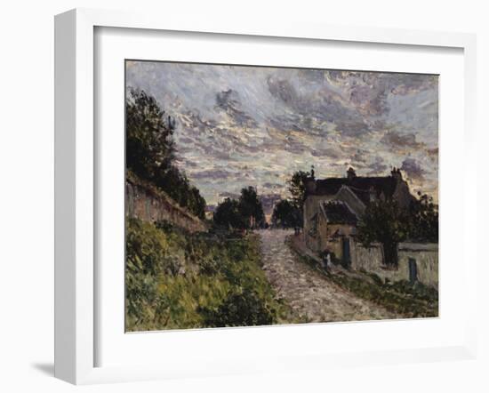 The Path to Louveciennes; Un Chemin a Louveciennes, 1876-Alfred Sisley-Framed Giclee Print