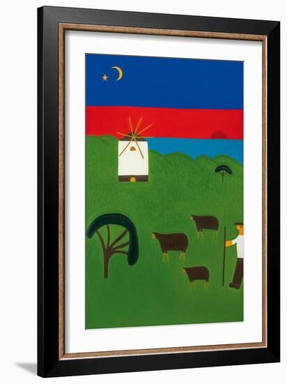 The path to Torres Vedras-Cristina Rodriguez-Framed Giclee Print