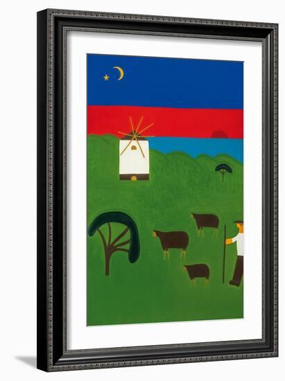 The path to Torres Vedras-Cristina Rodriguez-Framed Giclee Print