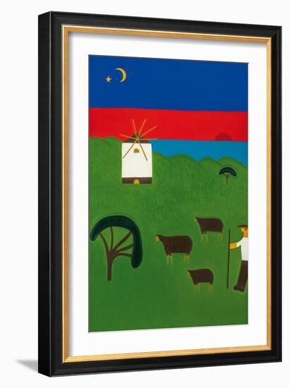The path to Torres Vedras-Cristina Rodriguez-Framed Giclee Print