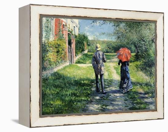 The Path Uphill, 1881-Gustave Caillebotte-Framed Premier Image Canvas