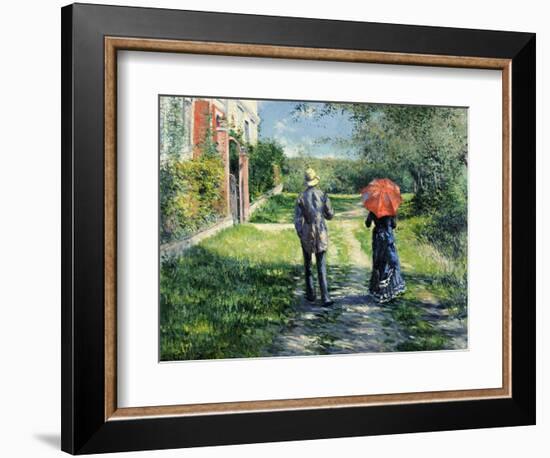 The Path Uphill, 1881-Gustave Caillebotte-Framed Giclee Print