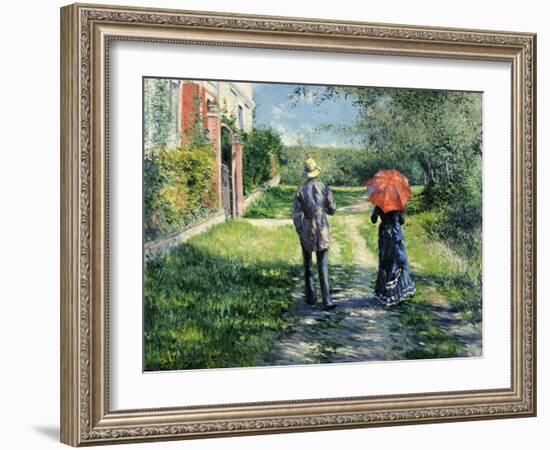 The Path Uphill, 1881-Gustave Caillebotte-Framed Giclee Print