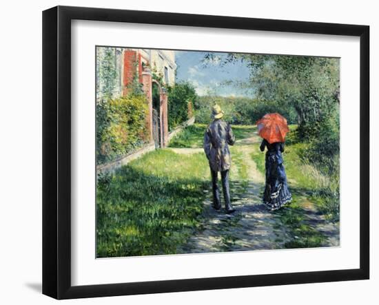 The Path Uphill, 1881-Gustave Caillebotte-Framed Giclee Print