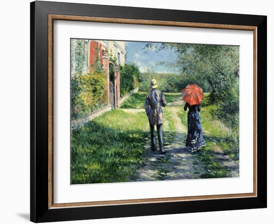 The Path Uphill, 1881-Gustave Caillebotte-Framed Giclee Print