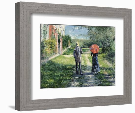 The Path Uphill-Gustave Caillebotte-Framed Giclee Print