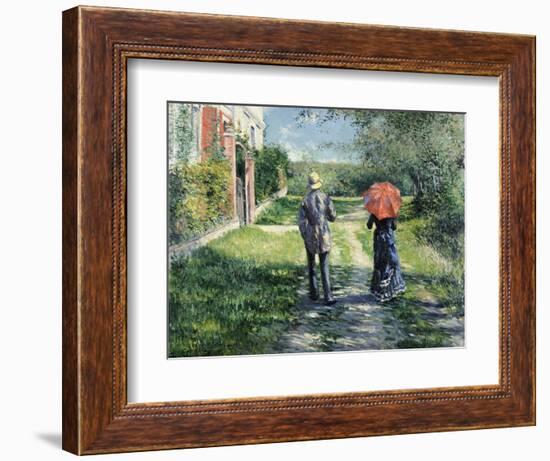 The Path Uphill-Gustave Caillebotte-Framed Giclee Print