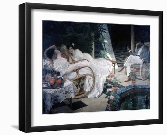 The Patio, 19th Century-Henri Achillo Zo-Framed Giclee Print