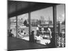 The Patio of the Delta Delta Delta House Being Used for Ping Pong, Sun Bathing and Outdoor Eating-null-Mounted Photographic Print