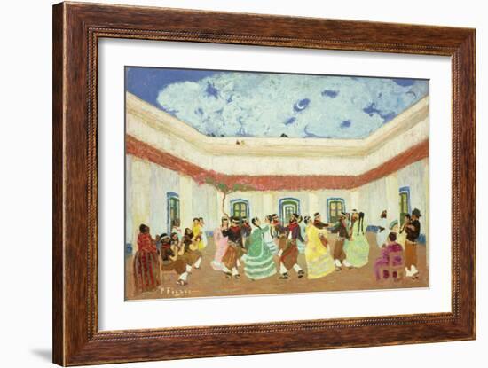 The Patio-Pedro Figari-Framed Giclee Print