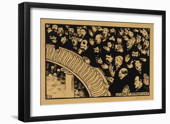 The Patriotic Ditty, 1893 (Woodcut on Wove Paper)-Felix Edouard Vallotton-Framed Giclee Print