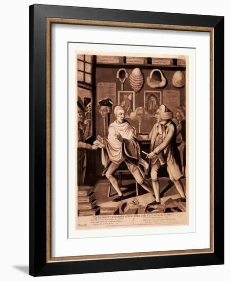 The Patriotick Barber of New York-null-Framed Giclee Print