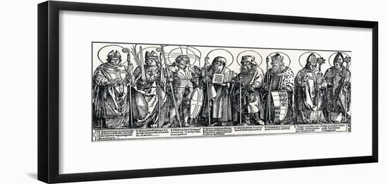 The Patron Saints of Austria, 1515-Albrecht Dürer-Framed Giclee Print