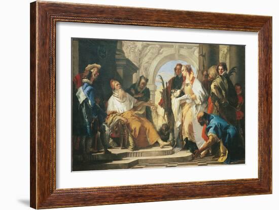 The Patron Saints of the Crotta Family-Giambattista Tiepolo-Framed Giclee Print