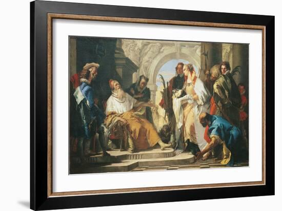 The Patron Saints of the Crotta Family-Giambattista Tiepolo-Framed Giclee Print