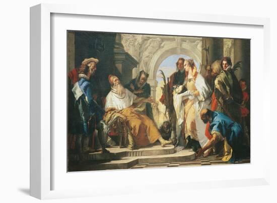 The Patron Saints of the Crotta Family-Giambattista Tiepolo-Framed Giclee Print