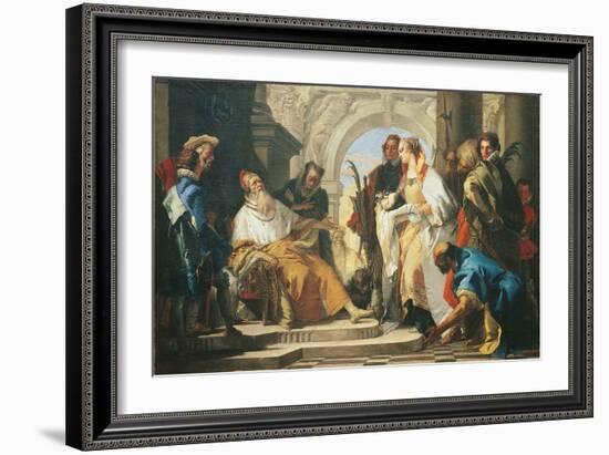 The Patron Saints of the Crotta Family-Giambattista Tiepolo-Framed Giclee Print