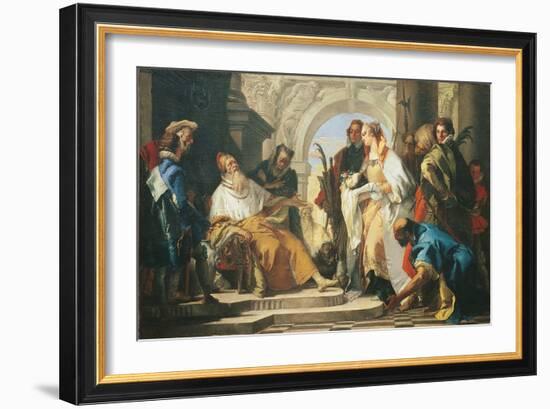 The Patron Saints of the Crotta Family-Giambattista Tiepolo-Framed Giclee Print